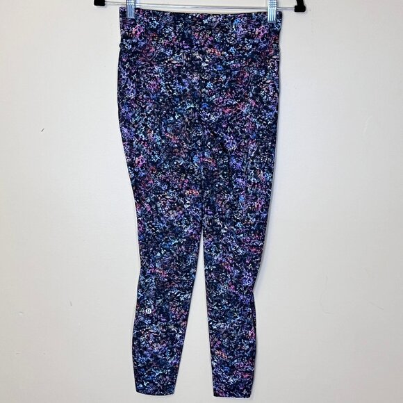 Lululemon Base Pace High Rise Tight Leggings - Women's Size 6 - Blossom Multi - Picture 3 of 10